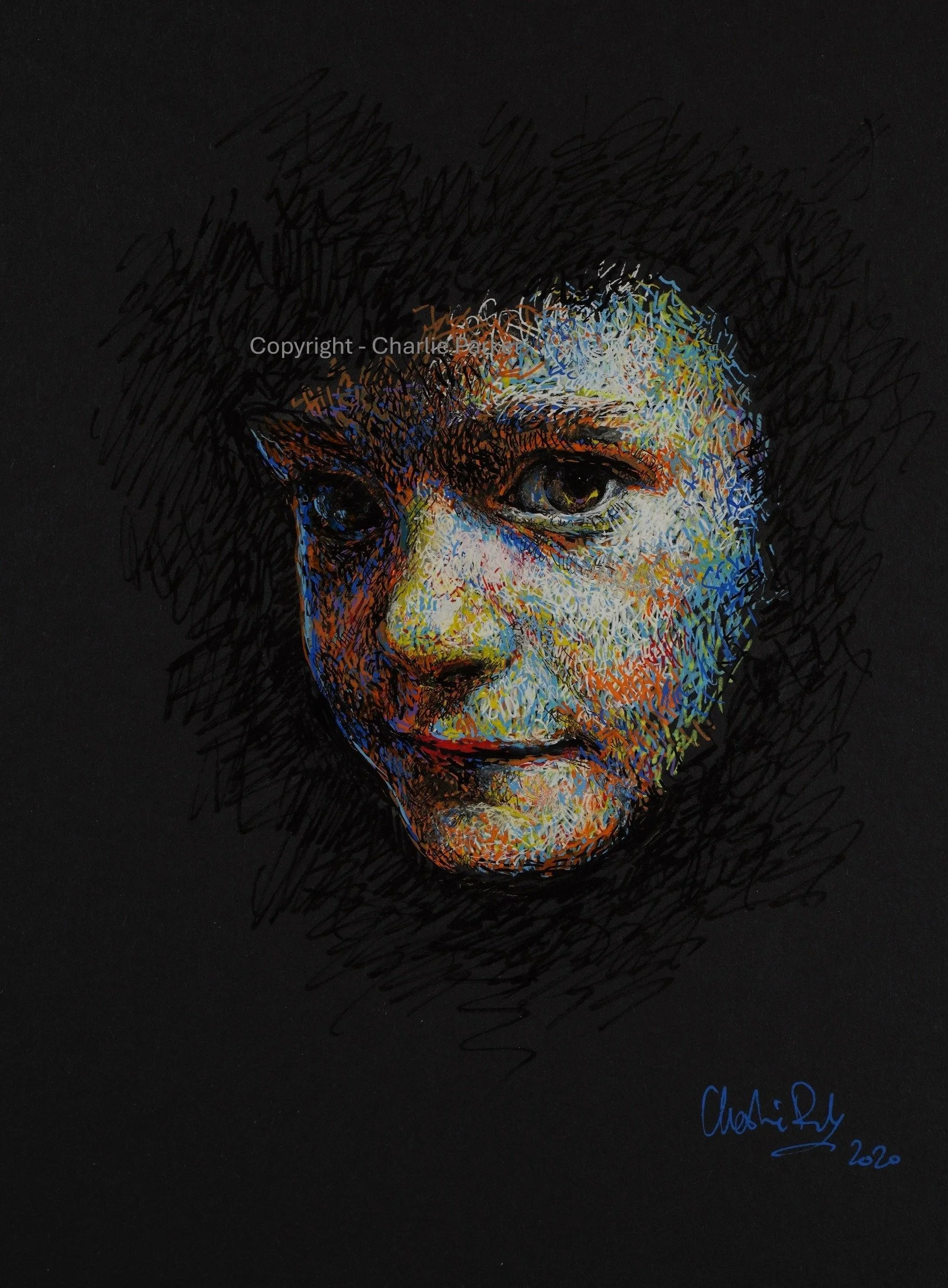 459. 'Boy aged 5 years', 2022, Ink. Dimensions - 15cm x 23cm. For Sale.