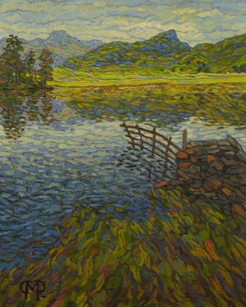 72. Blea Tarn, Side Pike and the Langdales, 2026, Oils. Dimensions - 23cm x 30cm. For Sale.