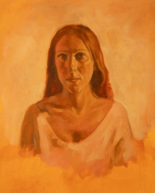 341. Life study II. Oils. 2015. Dimensions 50cm x 75cm. Not For Sale.