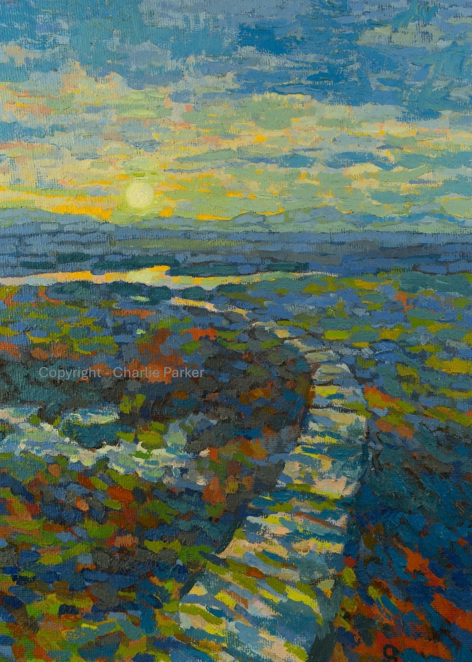 38. The Pewitts, High Seat. 2023, Oils. Dimensions - 23cm x 30cm. For Sale.