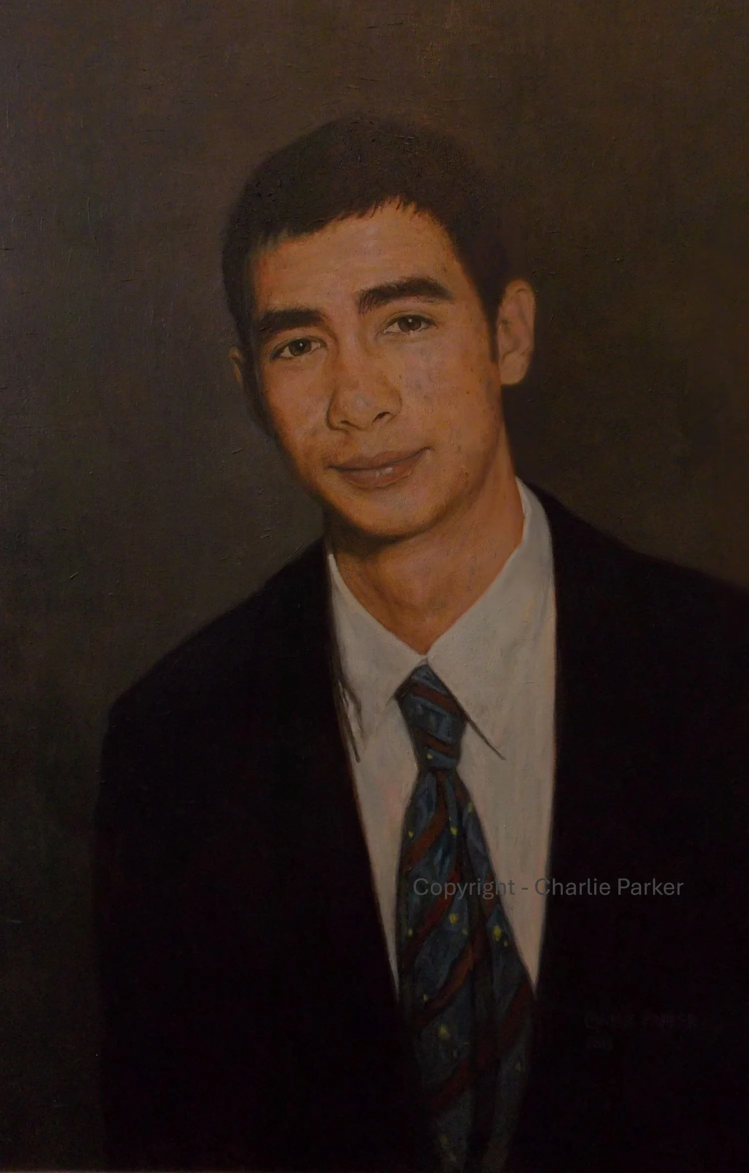 335. Chris. 2011. Oils. Dimensions - 50cm x 75cm. Sold.