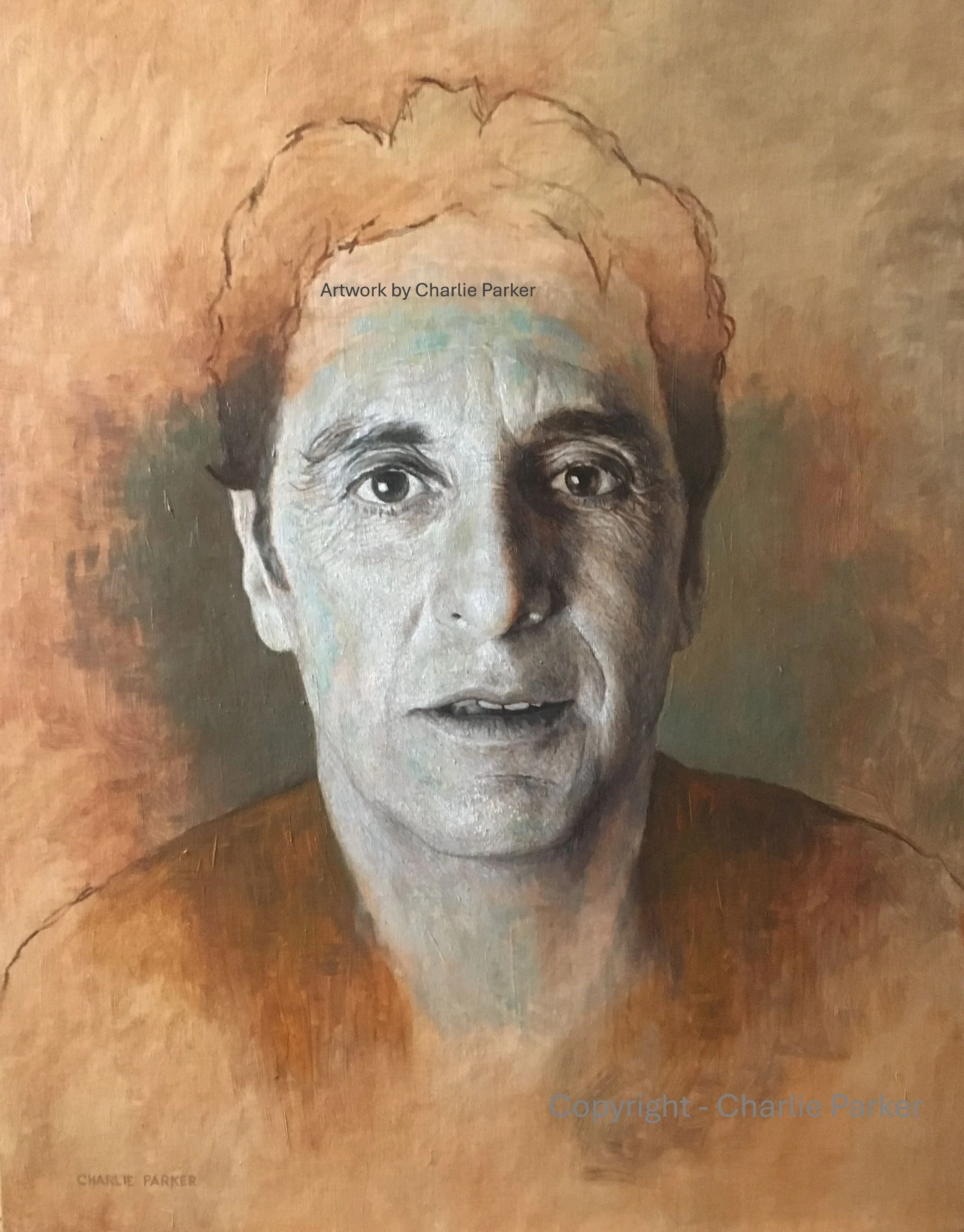 304. 'Pacino'. 2019, Oils, Dimensions - 50cm x  40cm. Sold.