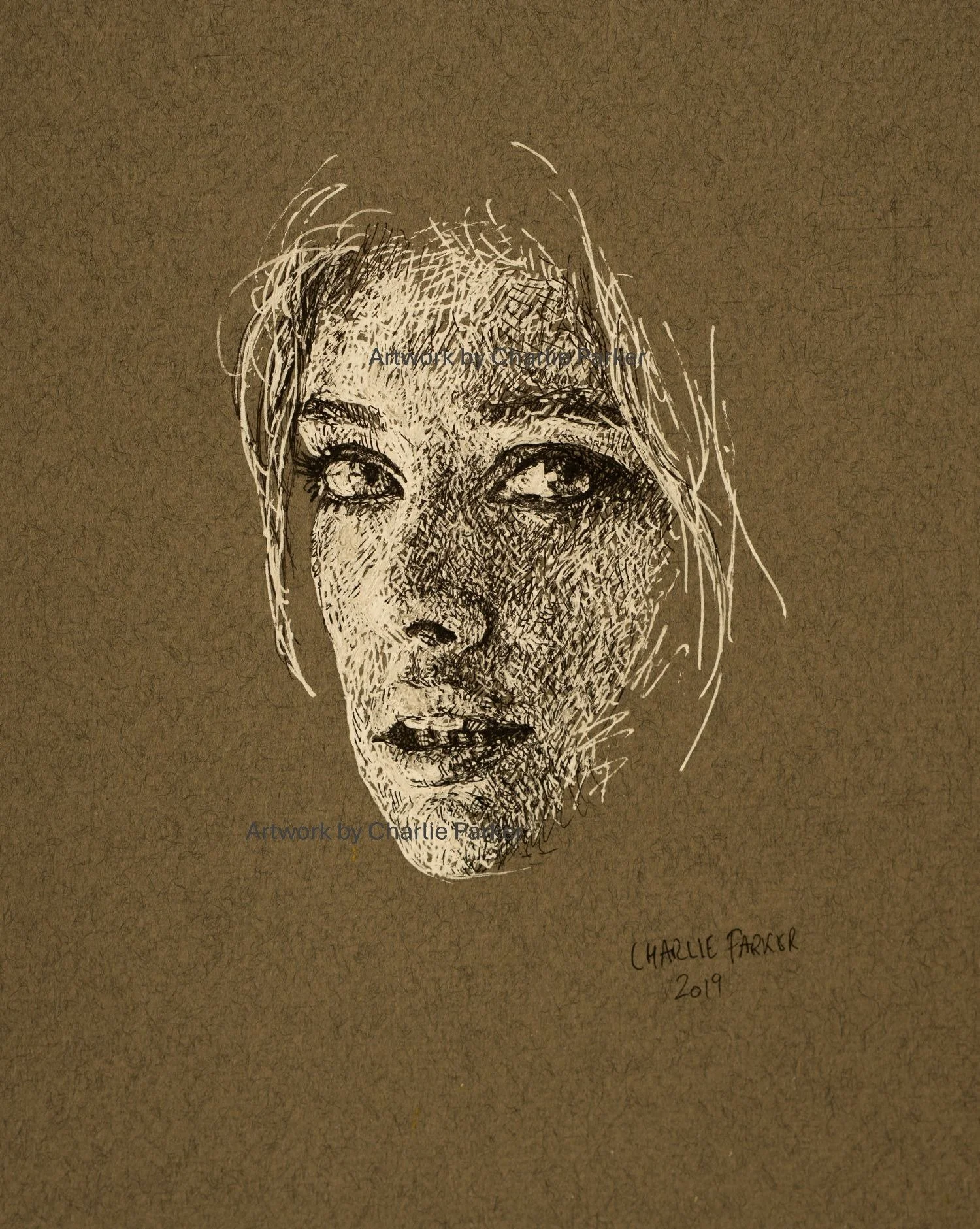 Woman stare  ink.jpg