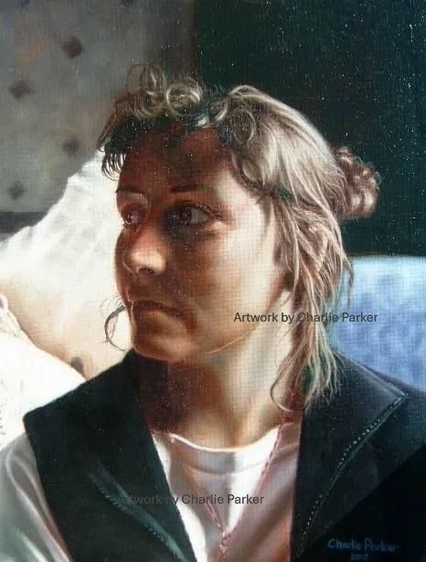 314. Ashley. Oils. 2002. Dimensions 50cm x 75cm. Not For Sale.