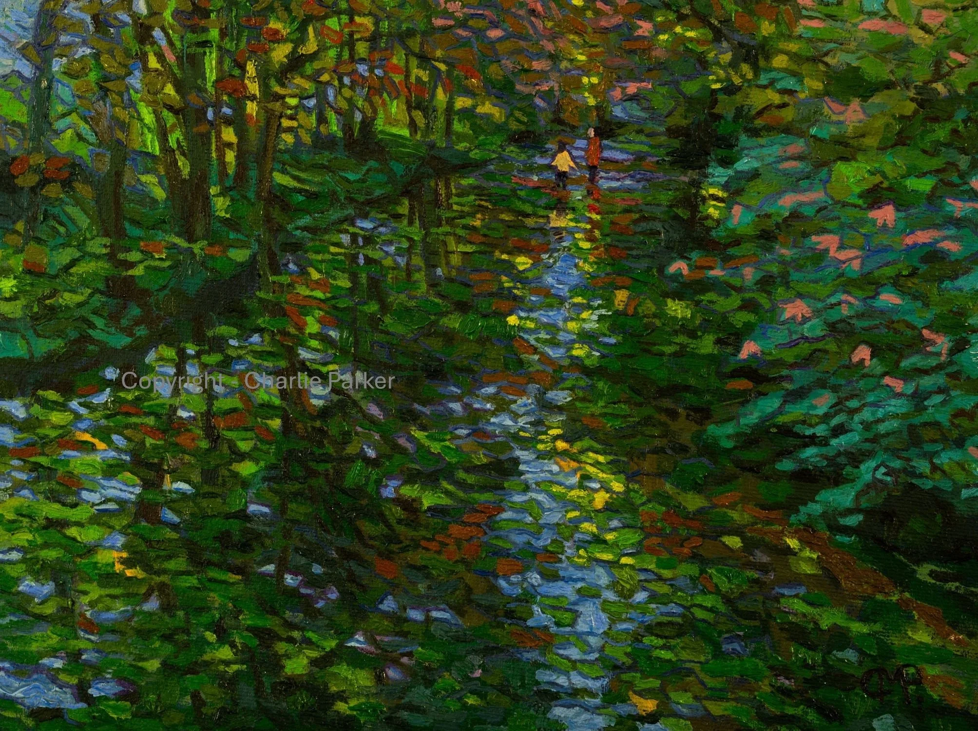 23. Newlands Beck, Newlands Valley. 2024, Oils. Dimensions - 23cm x 30cm. For Sale.