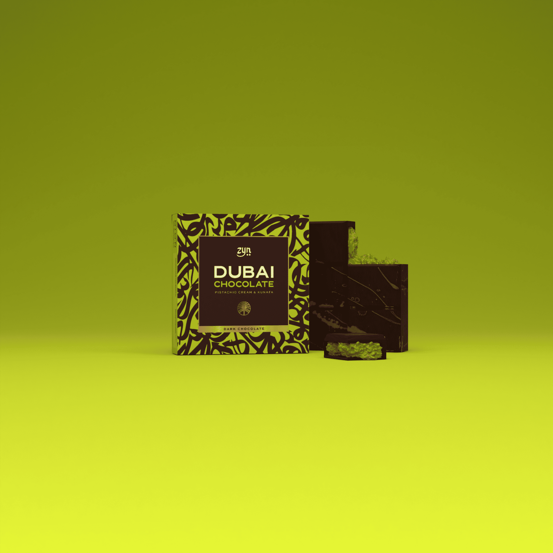 Pistache & Kunafa – Chocolat Noir (95g.)
