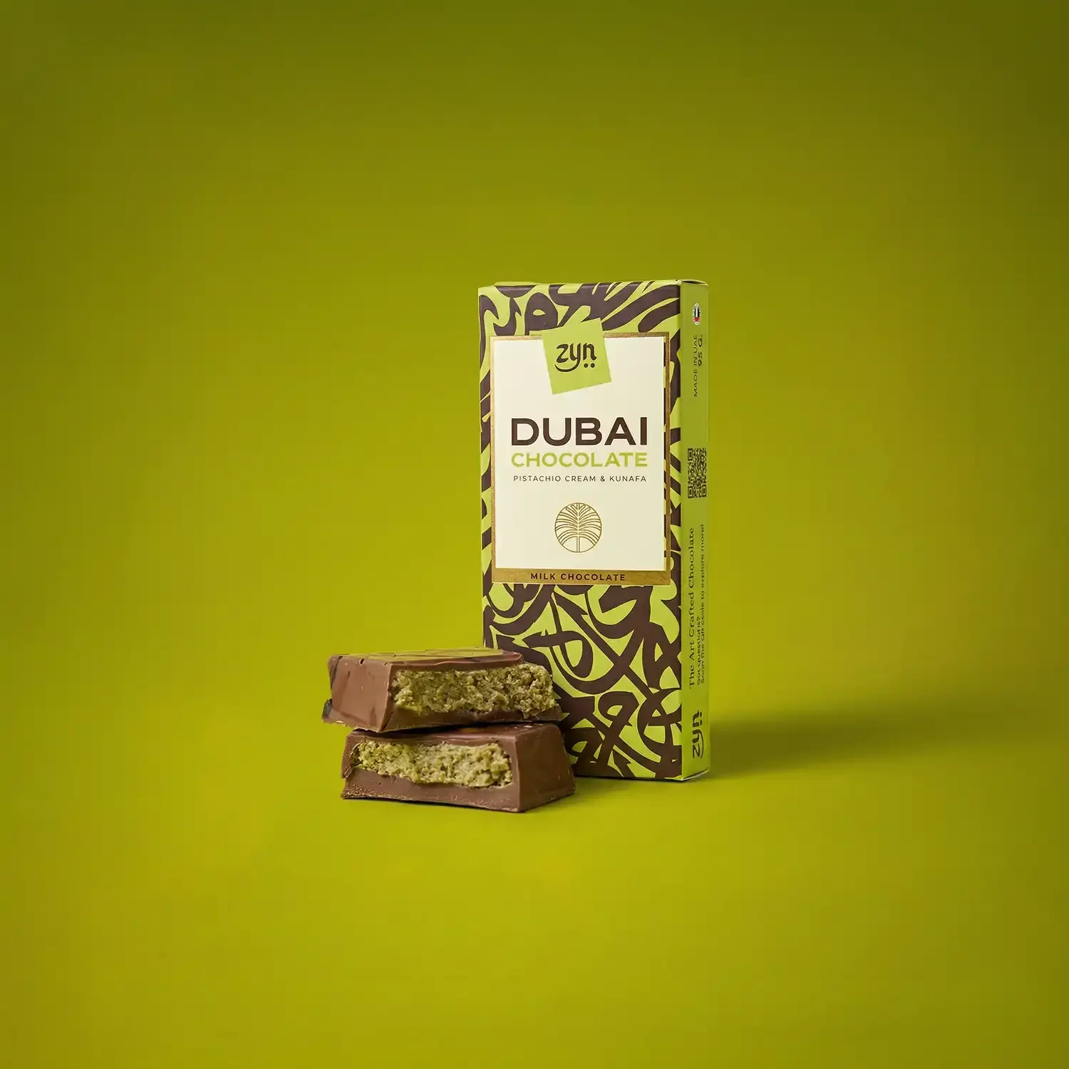 Pistache & Kunafa – Chocolat Lait (95g.)