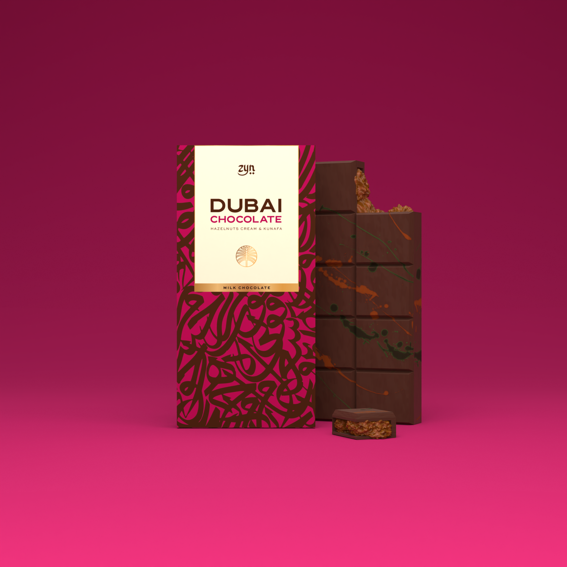 Noisette & Kunafa – Chocolat Lait (200g.)