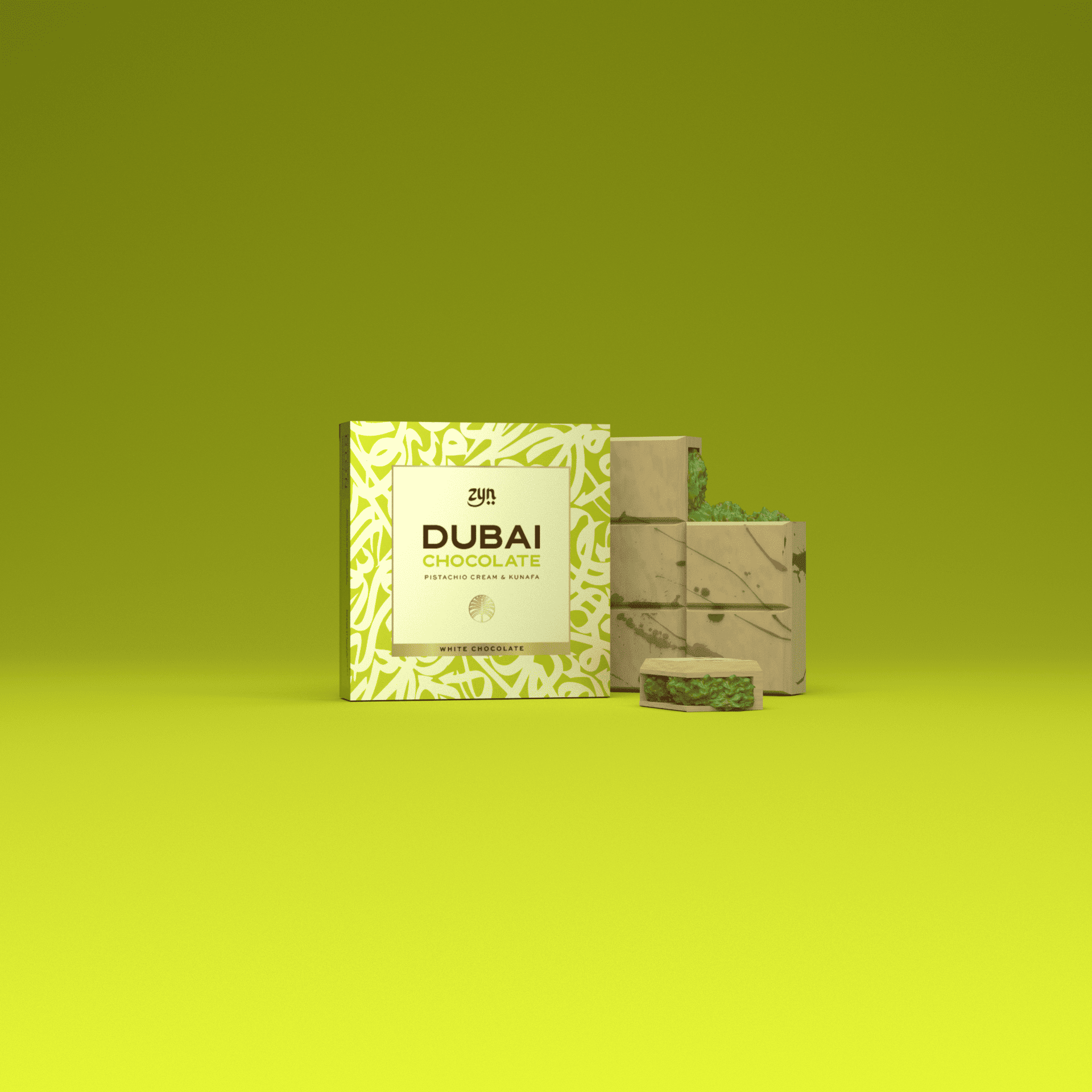 Pistache & Kunafa – Chocolat Blanc (95g.)