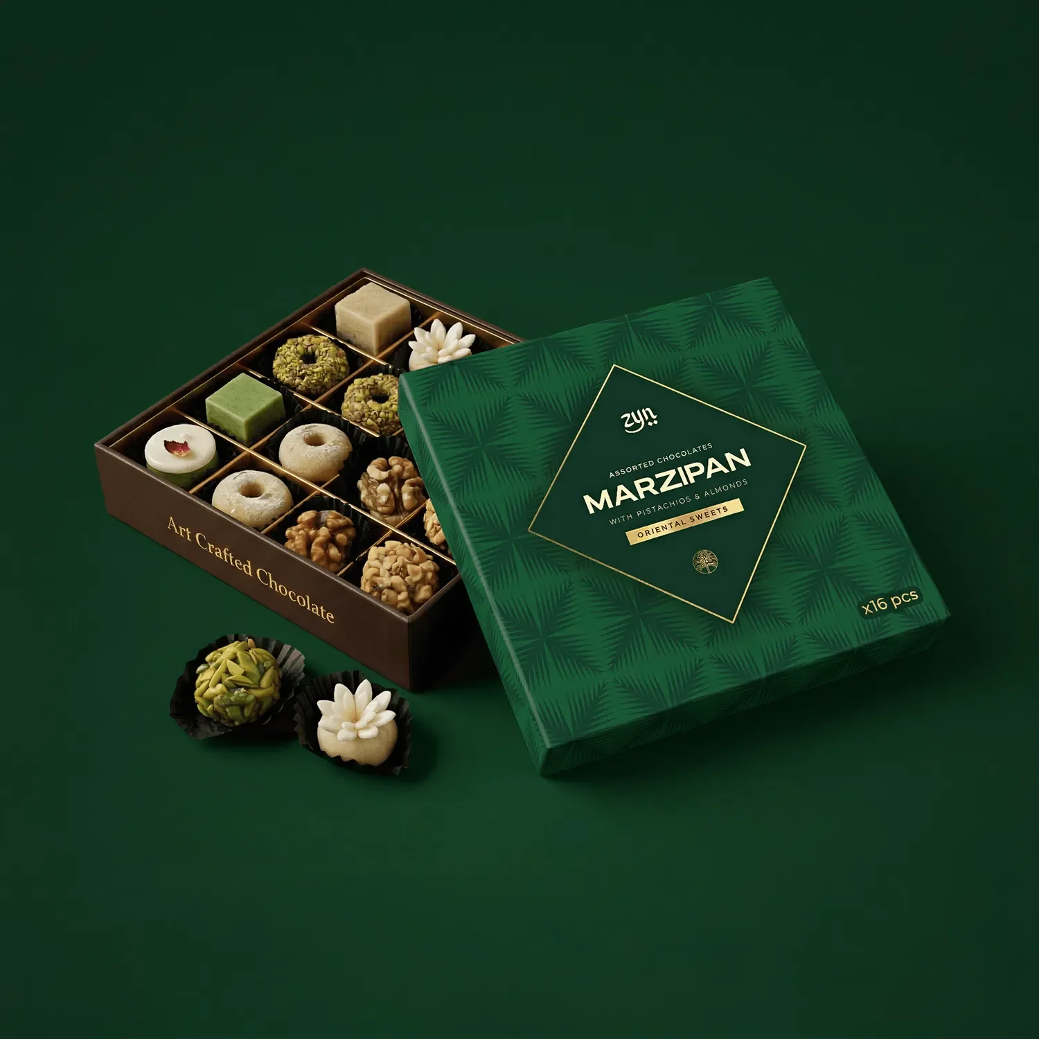 Oriental Marzipan Box - 16pièces