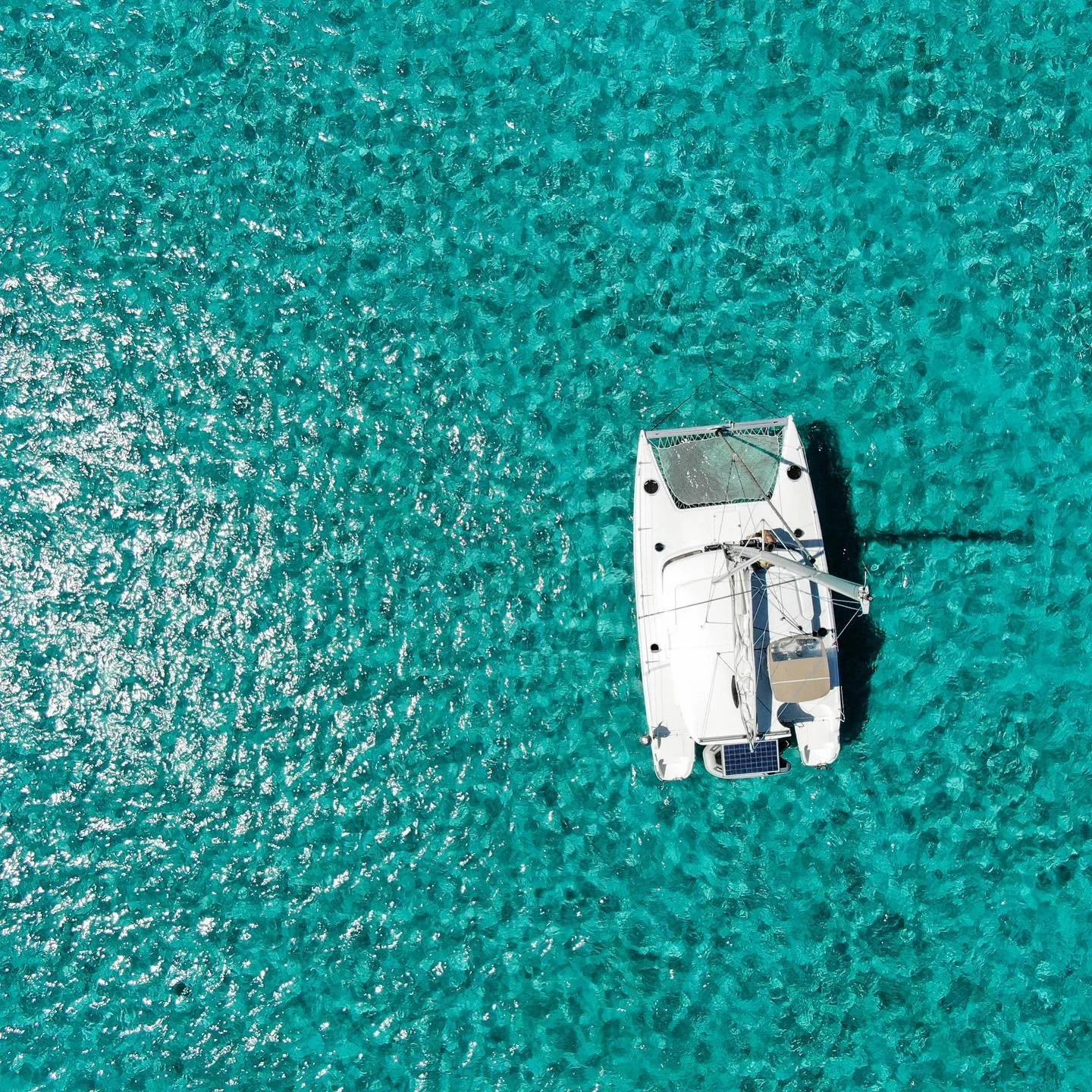 Do you ever see the giant frigate birds gliding overhead and wonder what their view might look like? 🦅 
.
.
.
.
.
.
.
.
#dronephotography #sailboat #cruisinglife #catamaran #bahamas #outislands #islandhopping #itsbetterinthebahamas #travelbahamas #e