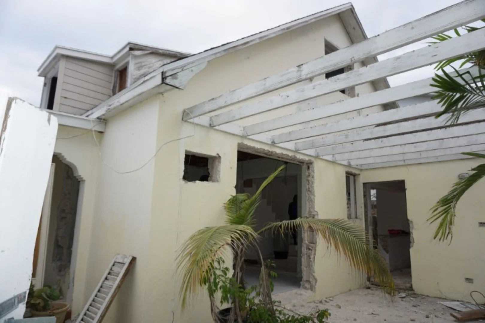 Chanticleer Hill during renovation Harbour Island Bahamas