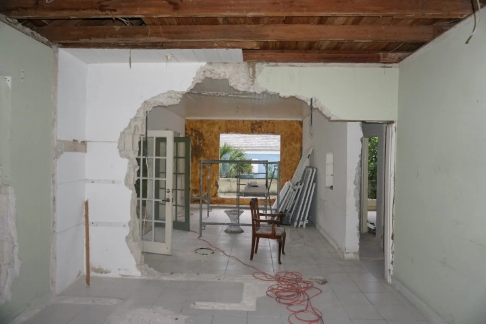 Chanticleer Hill during renovation Harbour Island Bahamas