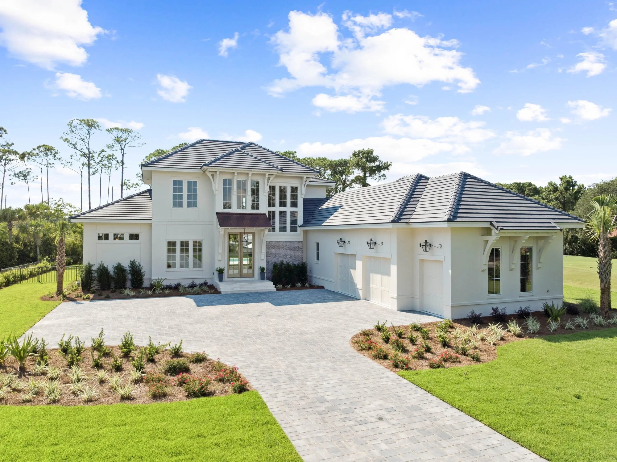 Exterior house painting coastal property Miramar Beach Florida