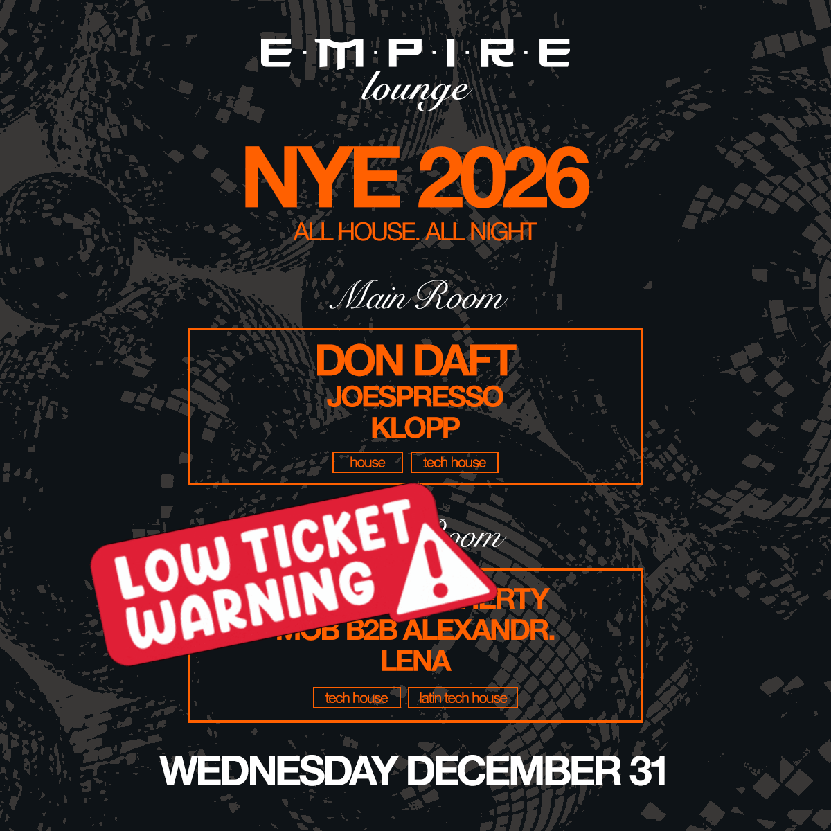 Seaport’s biggest venue House music all night Doors @ 9pm