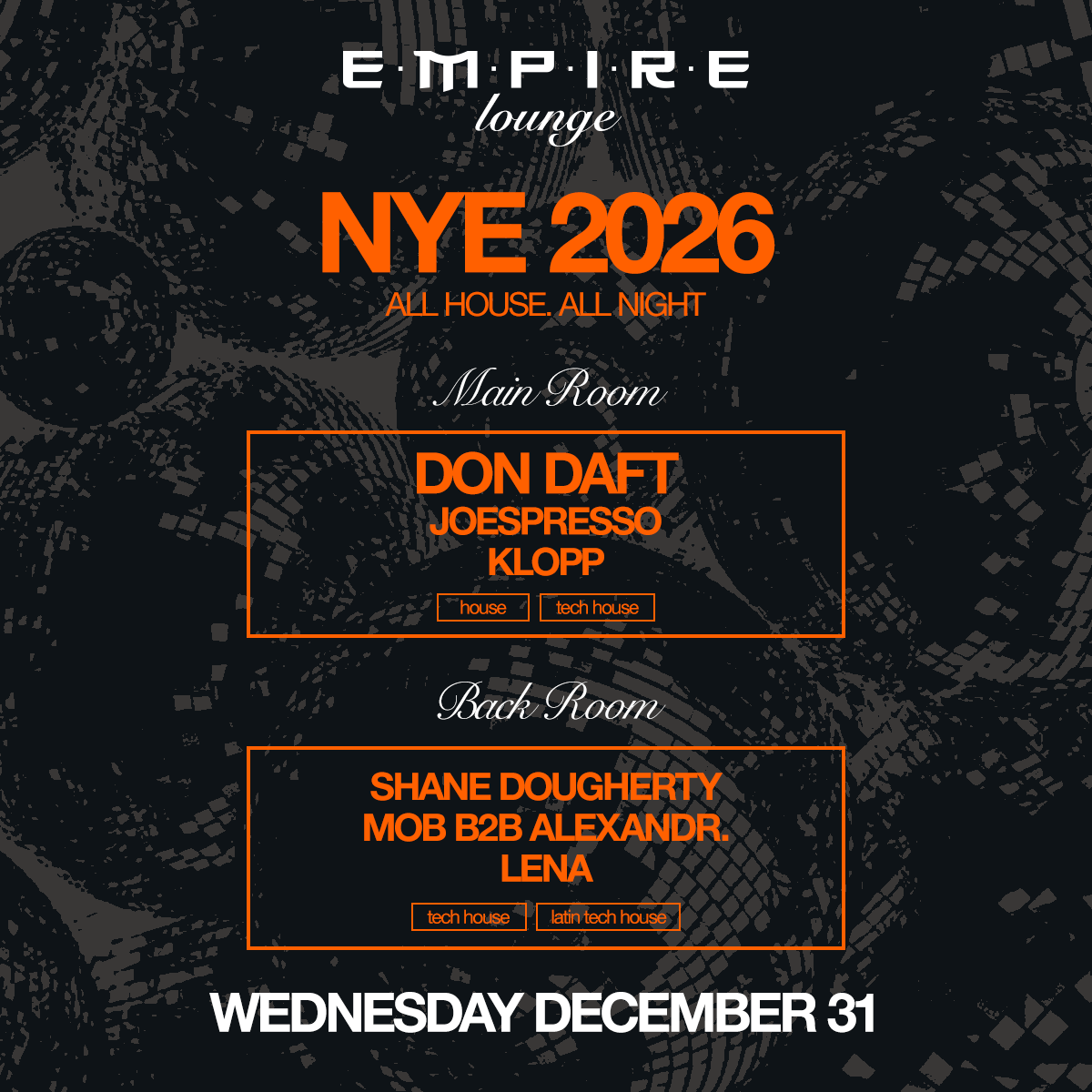 Seaport’s biggest venue House music all night Doors @ 9pm