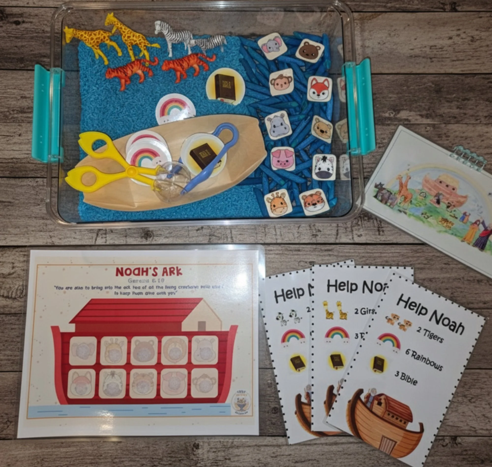 Holy Hands Noah's Ark Sensory Bin