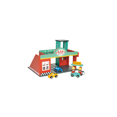 Estación de autos y gas