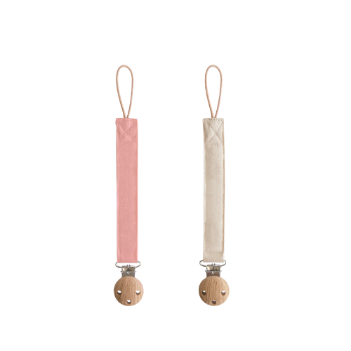 Clip de chupete de lino