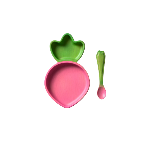 Ramona The Radish Set Plato & Cuchara