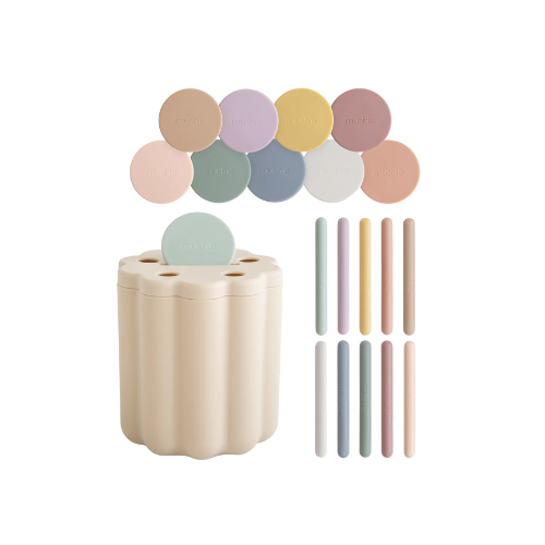 Juego de clasificación de monedas y tubos