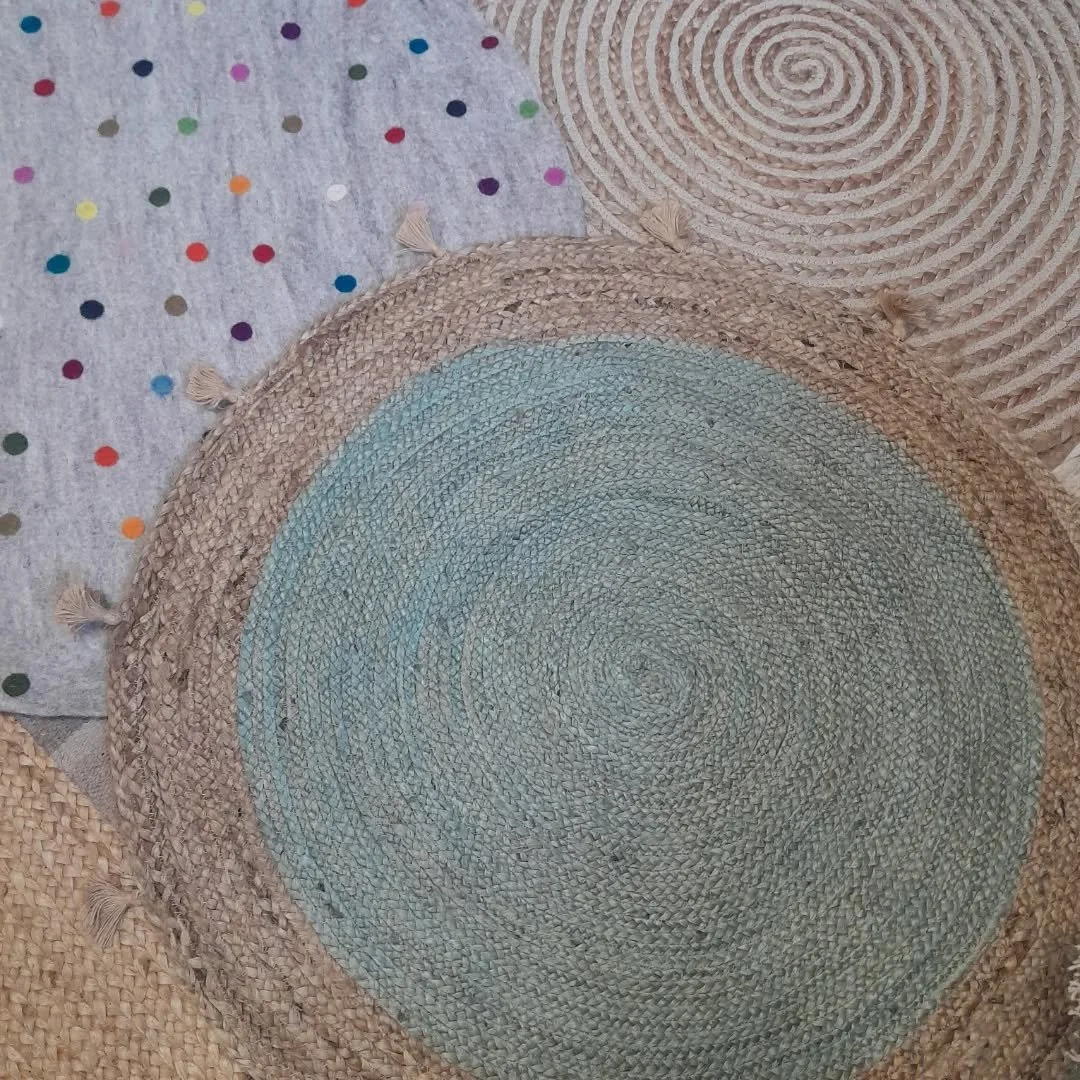 Bore da. Good morning. :) Ar agor heddiw am y marchnad ffermwr. 

"Come, now a roundel and a fairy song." 🧚&zwj;♂️ 🦔 🪄 🦇 🌳

A sneak peek at some new #rugs in stock. More later ...

#rugsofinstragram #rugsonrugsonrugs