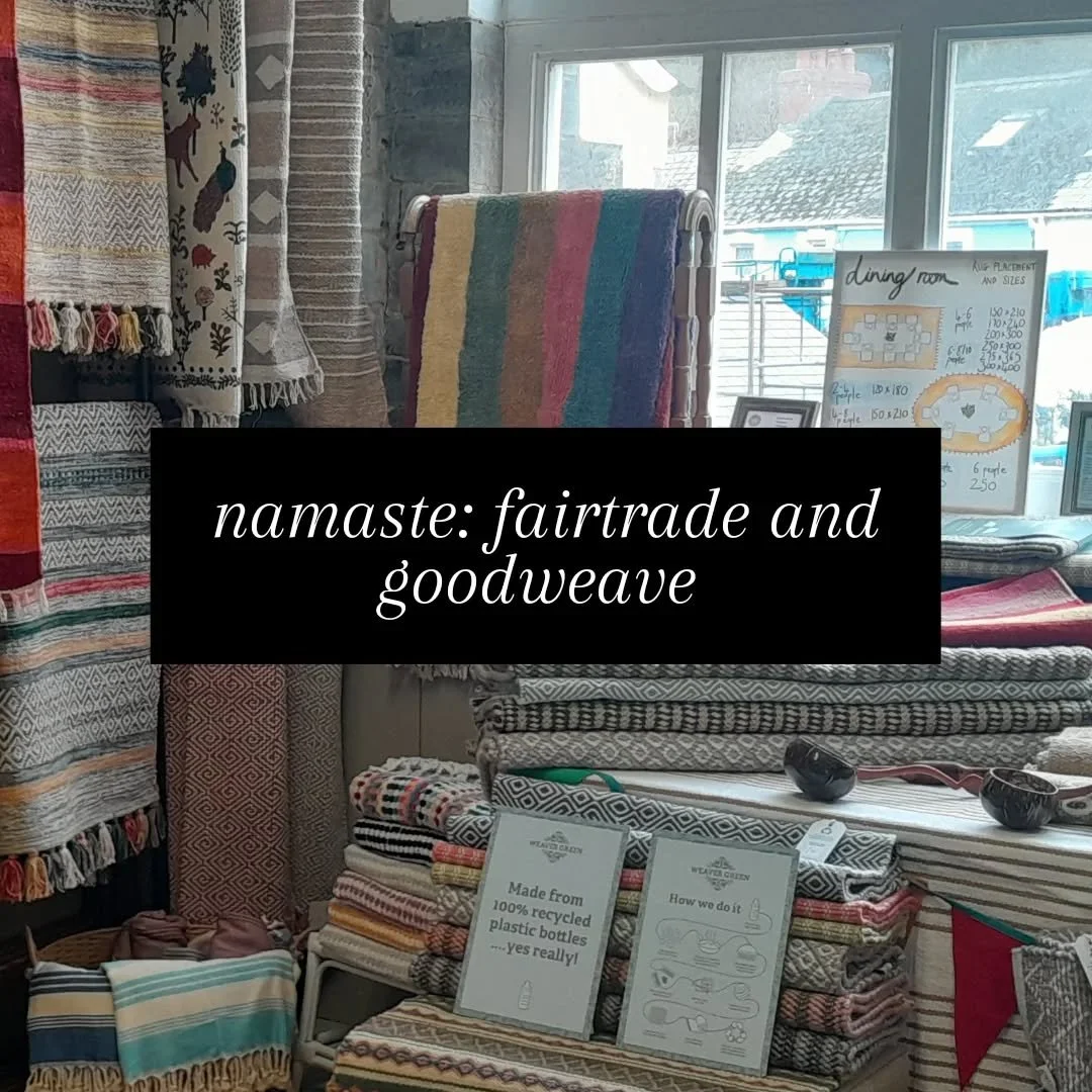 Bore da. Good morning. :)

It's the #cardiganfarmersmarket upstairs until 2, and we are all open downstairs until 4pm. 😊

We are fully stocked in the #rugshop after this week's deliveries from Ian Snow, Namaste, Weaver Green, and Absolutely Natural 