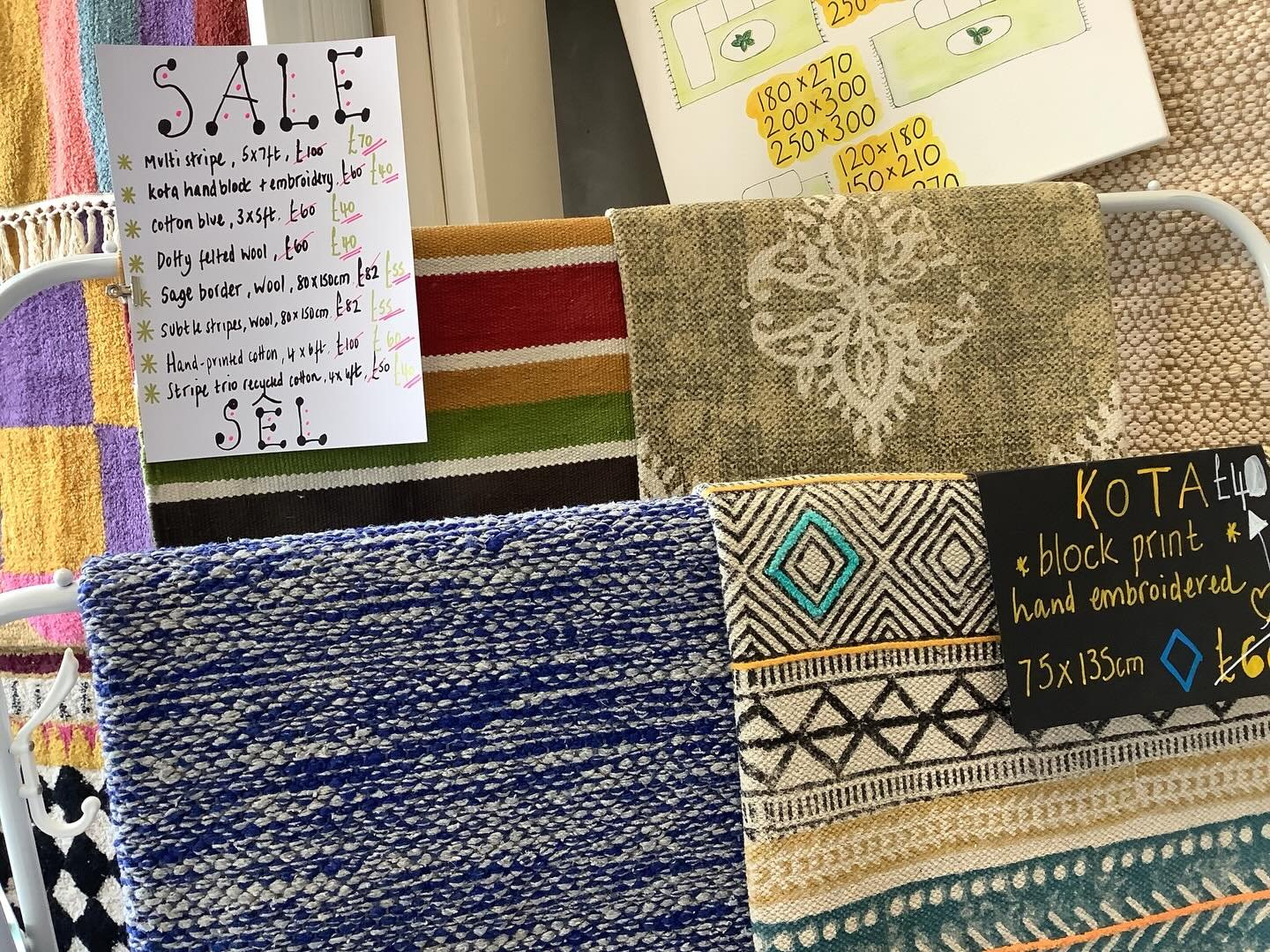 Bore da. Happy Thursday! ☀️

Hi, hi! 👋 We are back and open until 4pm today.

The sale rail and bargain basket are ready for rummaging! I feel this is a rite of passage in my life as an entrepreneur. ☺️

And also a peek at some beautiful new stock f