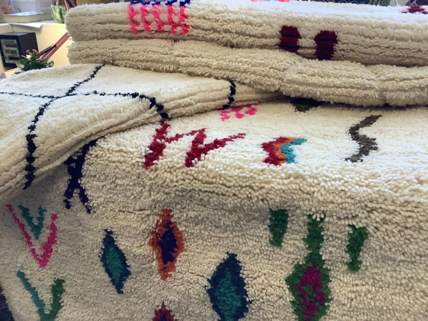 Good afternoon. 👋

I am now a stockist for Maison Berber, ☺️and have a small selection of their handwoven Moroccan Berber rugs available at the shop. Each rug is 100% wool 🧶 and are made by skilled female artisans using traditional Berber technique