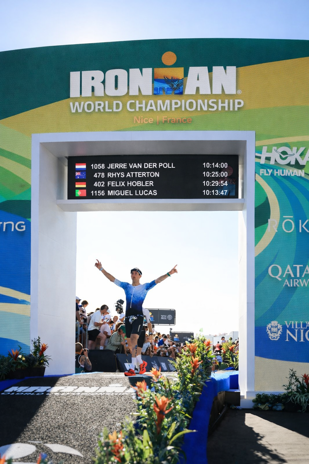 Finish van het Ironman WK in Nice