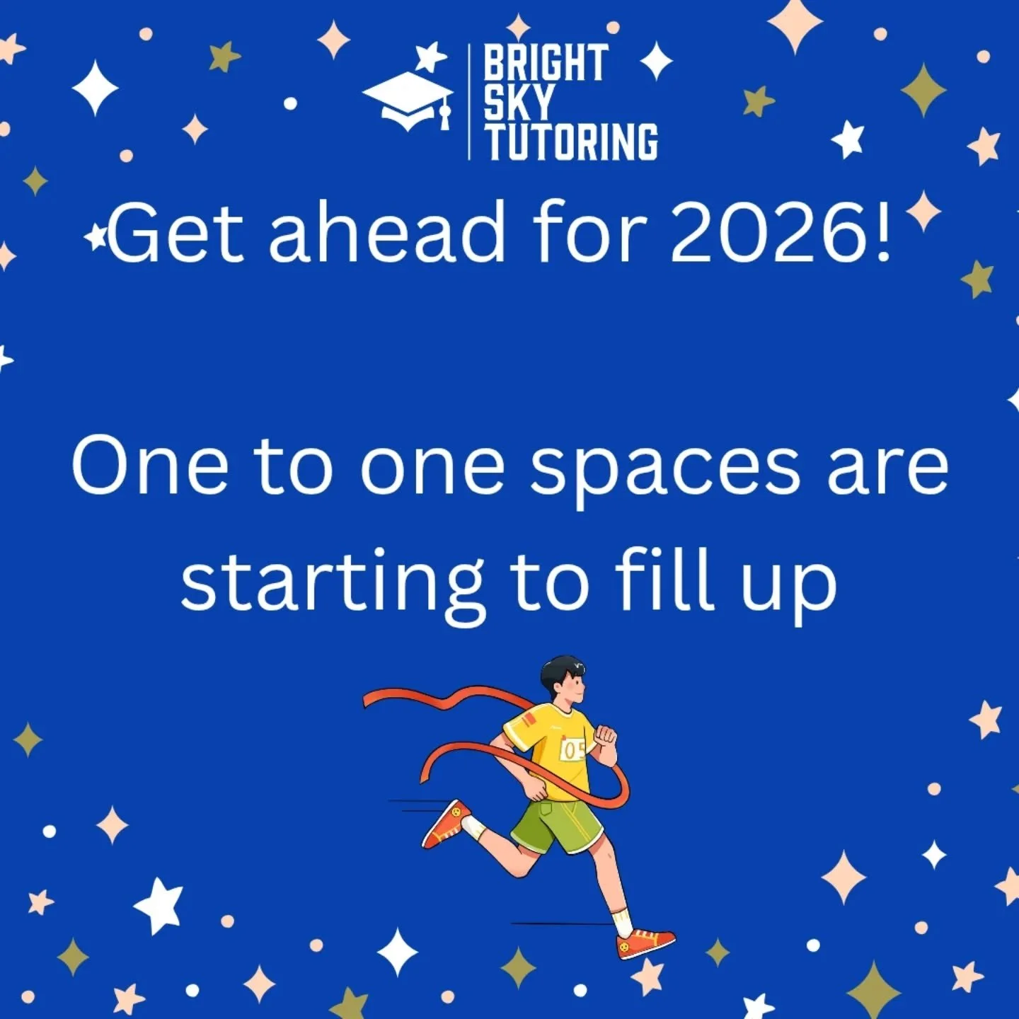 Post-Christmas is traditionally one of the busiest times of the year for tuition enquiries and my one to one spaces are already filling up! 

There is still availability on all weekdays except Tuesday but this will not last so get in touch today! 

R
