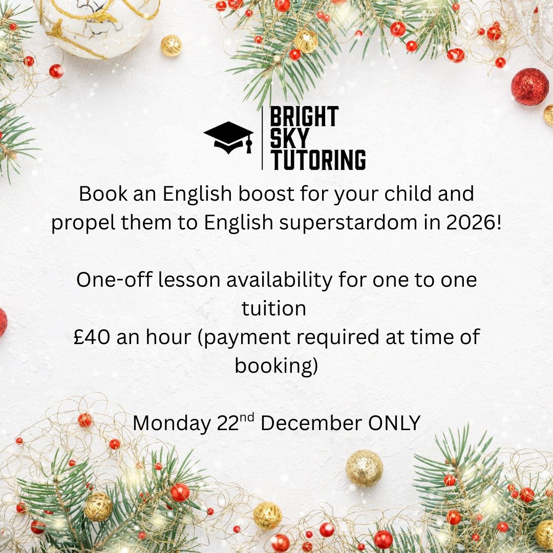 Looking for a one-off lesson for your child? Perhaps you would like to give them a quick boost to build their confidence? Or is there a particular topic they need some one to one support with? 

On Monday 22nd December, I have availability for one-of