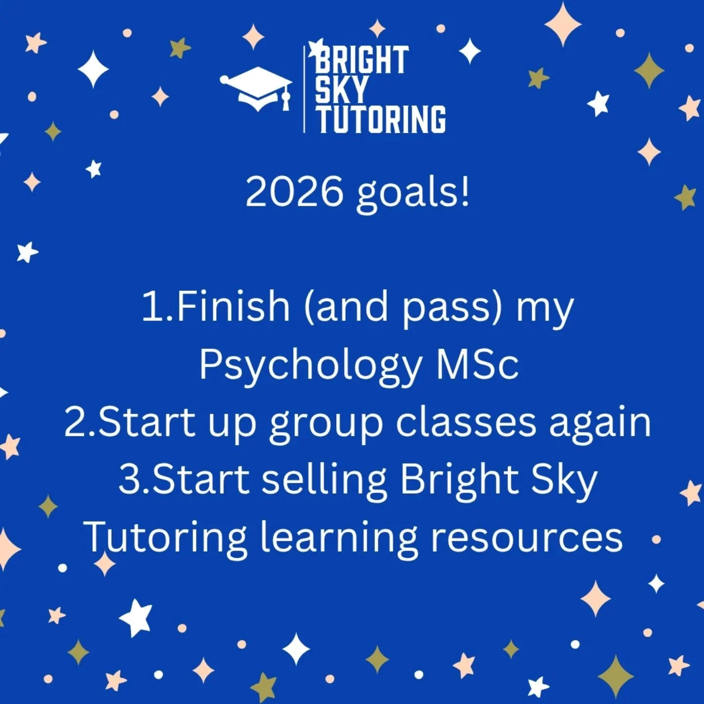 Here's to a healthy and happy 2026! Let's see where this next one takes me and Bright Sky Tutoring.

#brightskytutor #brightskytutoring #2026 #happynewyear #englishtutor