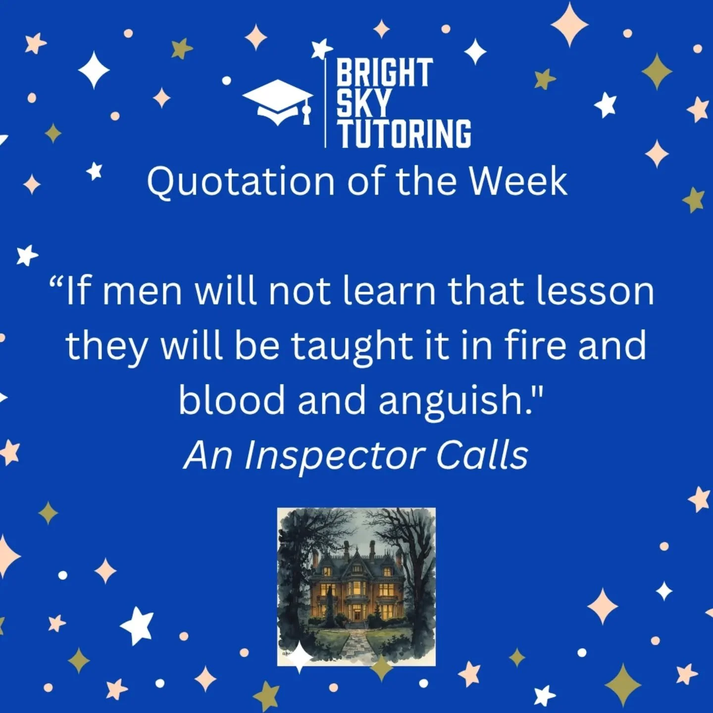 An Inspector Calls continues to be the most common text I cover with students. When picking quotes, students need to think carefully about how to choose quotes that reflect Priestley's key ideas. This is always a good choice - imagery, religious allu