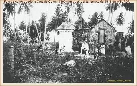  1918 - Cruz de Colón Tras Terremoto 