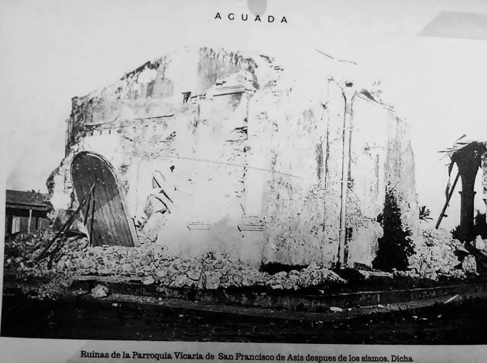  1918 - Iglesia tras terremoto  