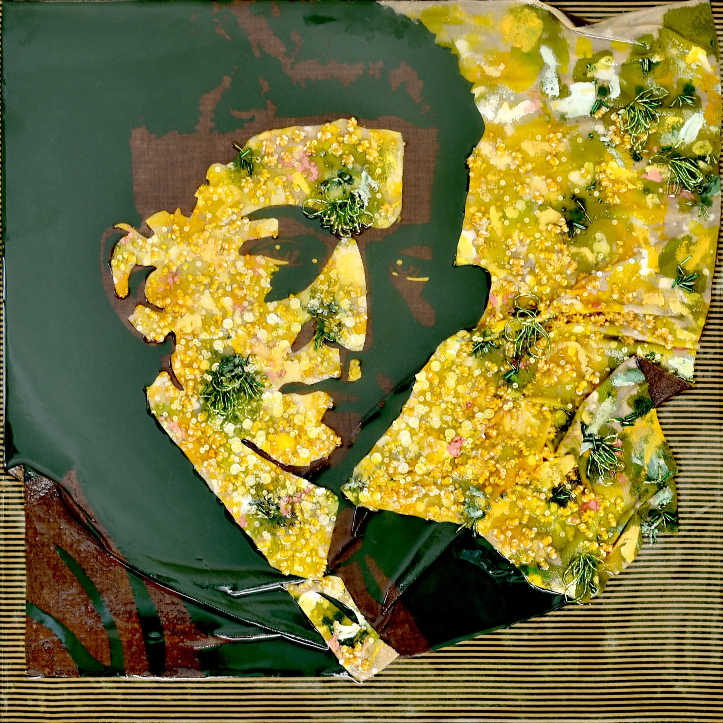 Mixed media on panel.

70 x 70 cm. 

2026