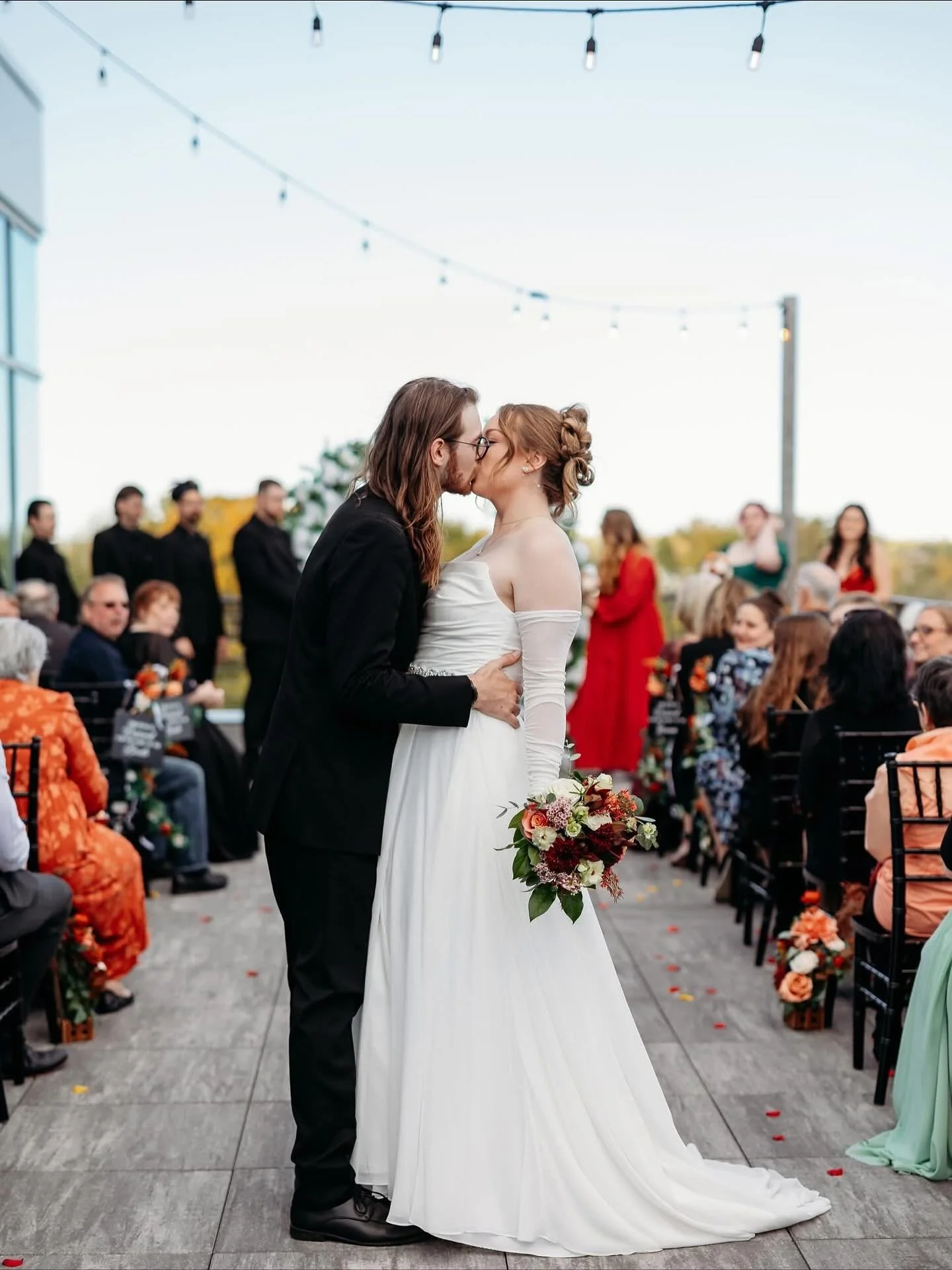 the most special day getting to be apart of and celebrate family! 💍🥹❤️

Venue: @theterraceatmarinacircle 
Photographer: @s.loop.studio 
DJ: @isaac_evansen 
Food: @chipotle 
Decor: @sunflowerweddingrentals  Planner: @eventsbyamy.lynn