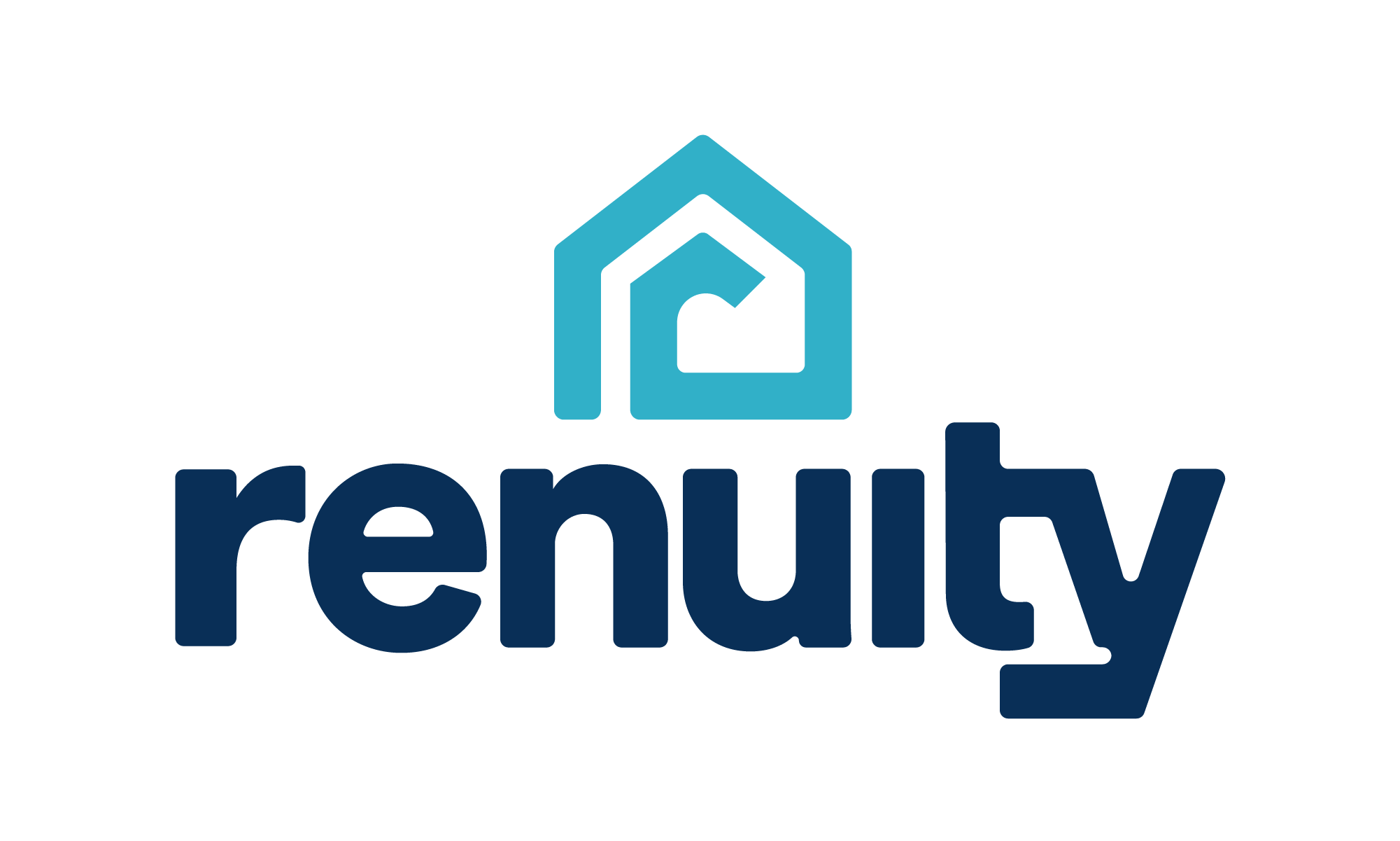 Logo of Renuity with a house icon and the word 'renuity' beneath it. Indiana Home Show. Indiana Home Remodeling & Recreation Expo