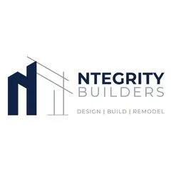 Logo for Integrity Builders, featuring a stylized 'I' and 'B' with the tagline 'Design Build Remodel'.