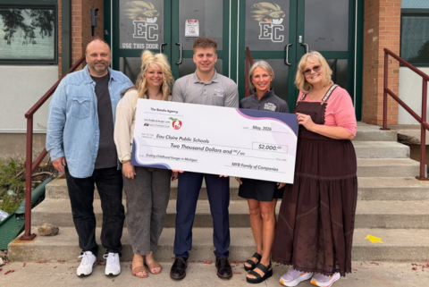 Austin Presents Michigan Farm Bureau Grant to Eau Claire Public Schools