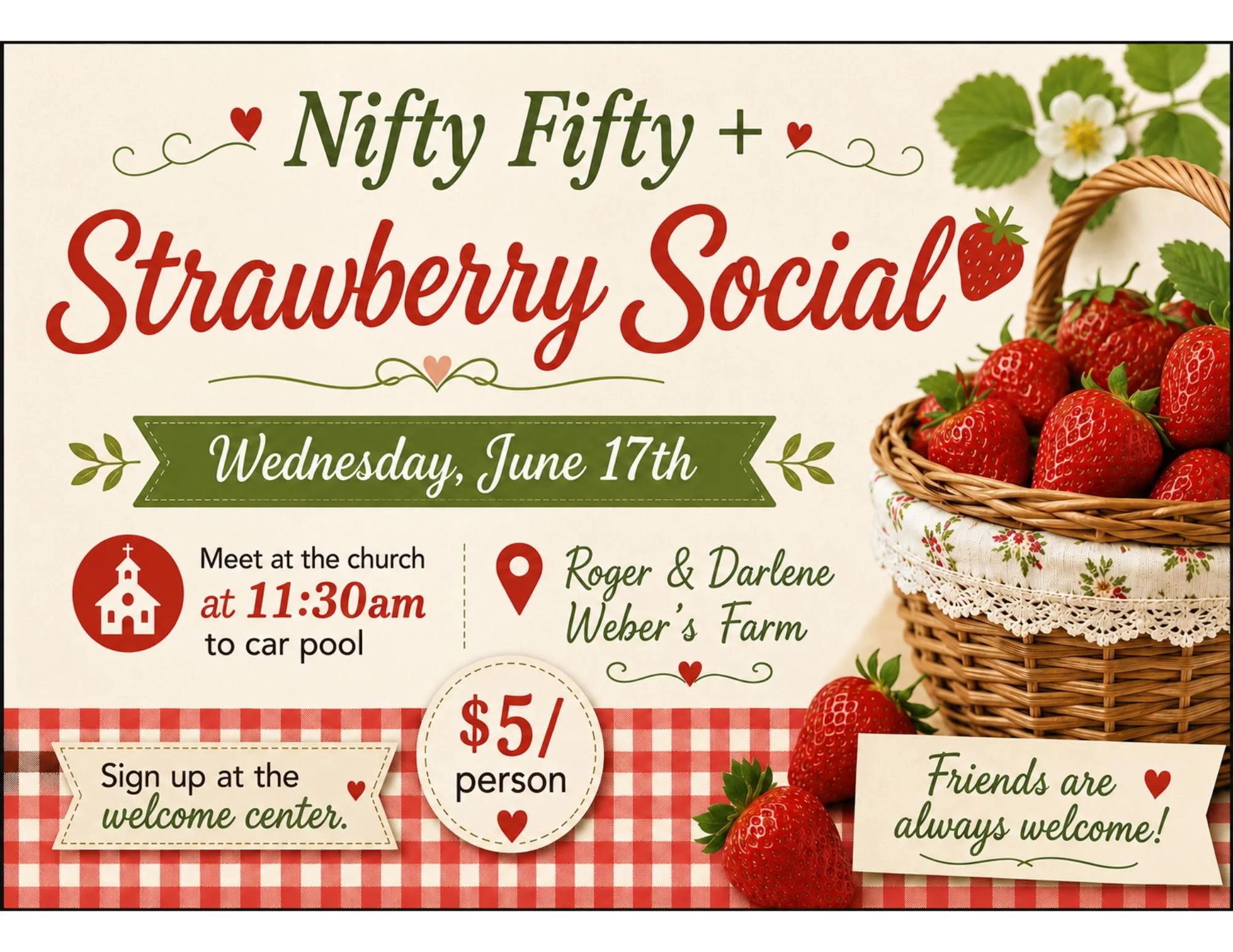 Nifty Fifty+ Strawberry Social
