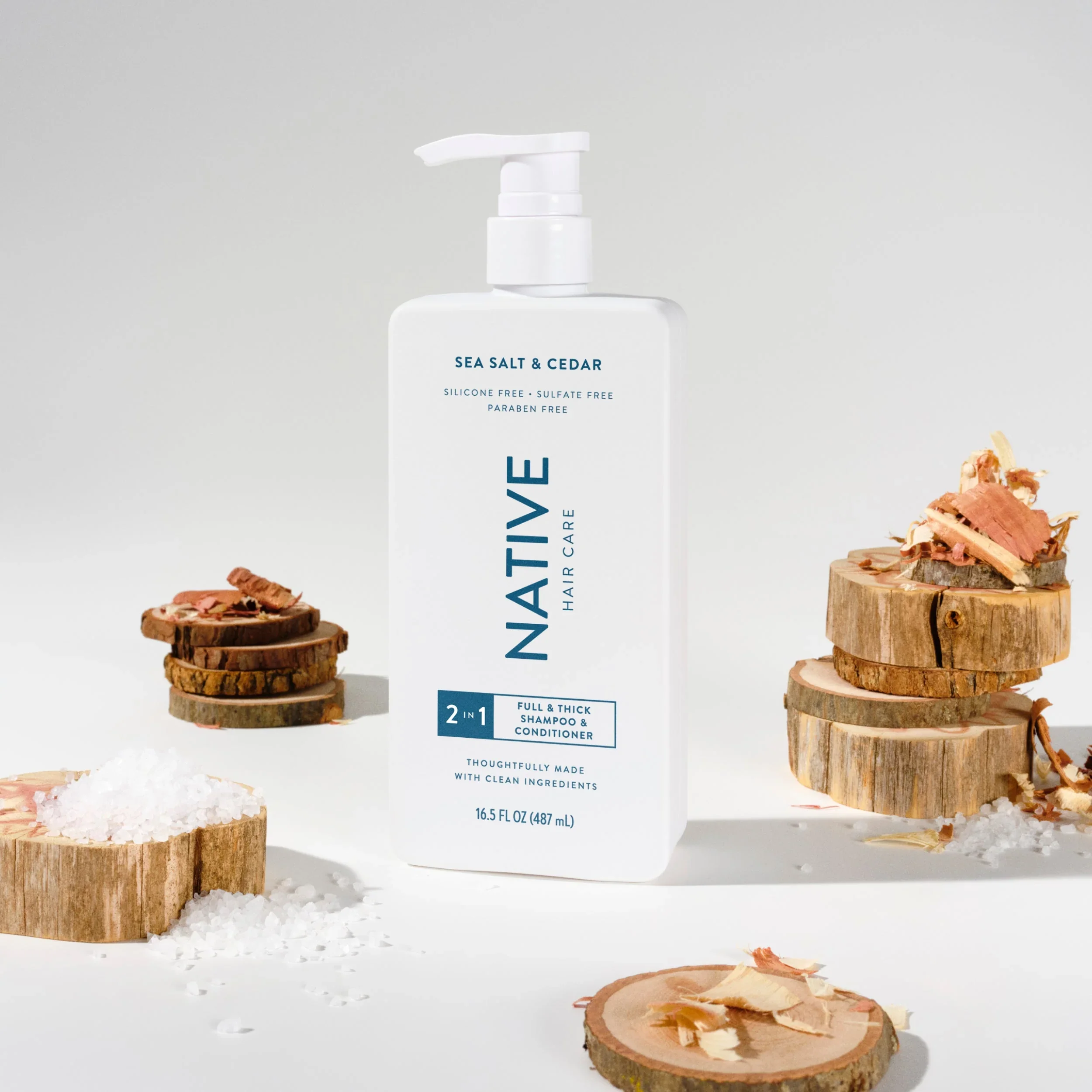 The Rebel Age uses Native Shampoo and Conditioner as a healthy option.