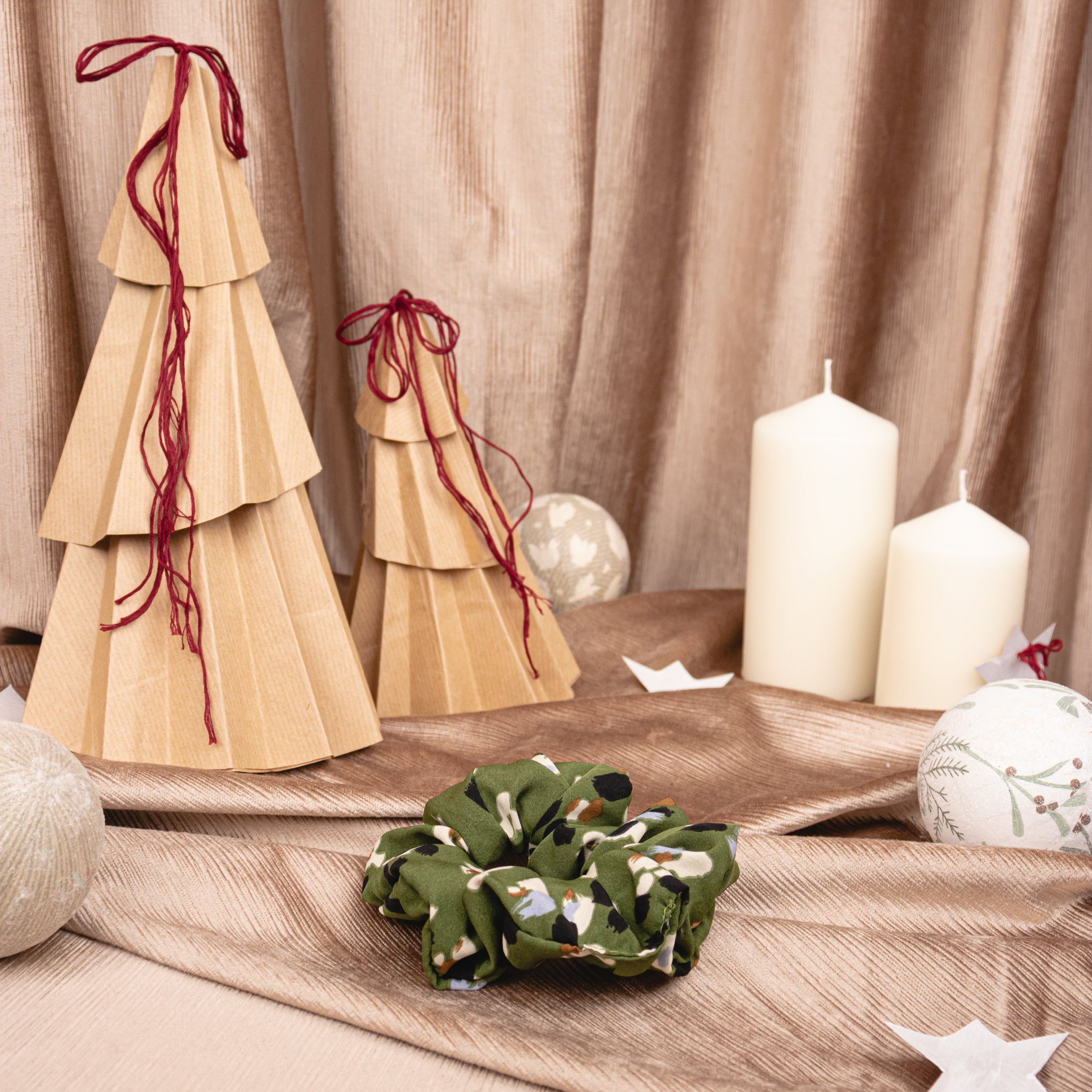 Festive_ Olive_Pattern_Scrunchie_1.JPEG