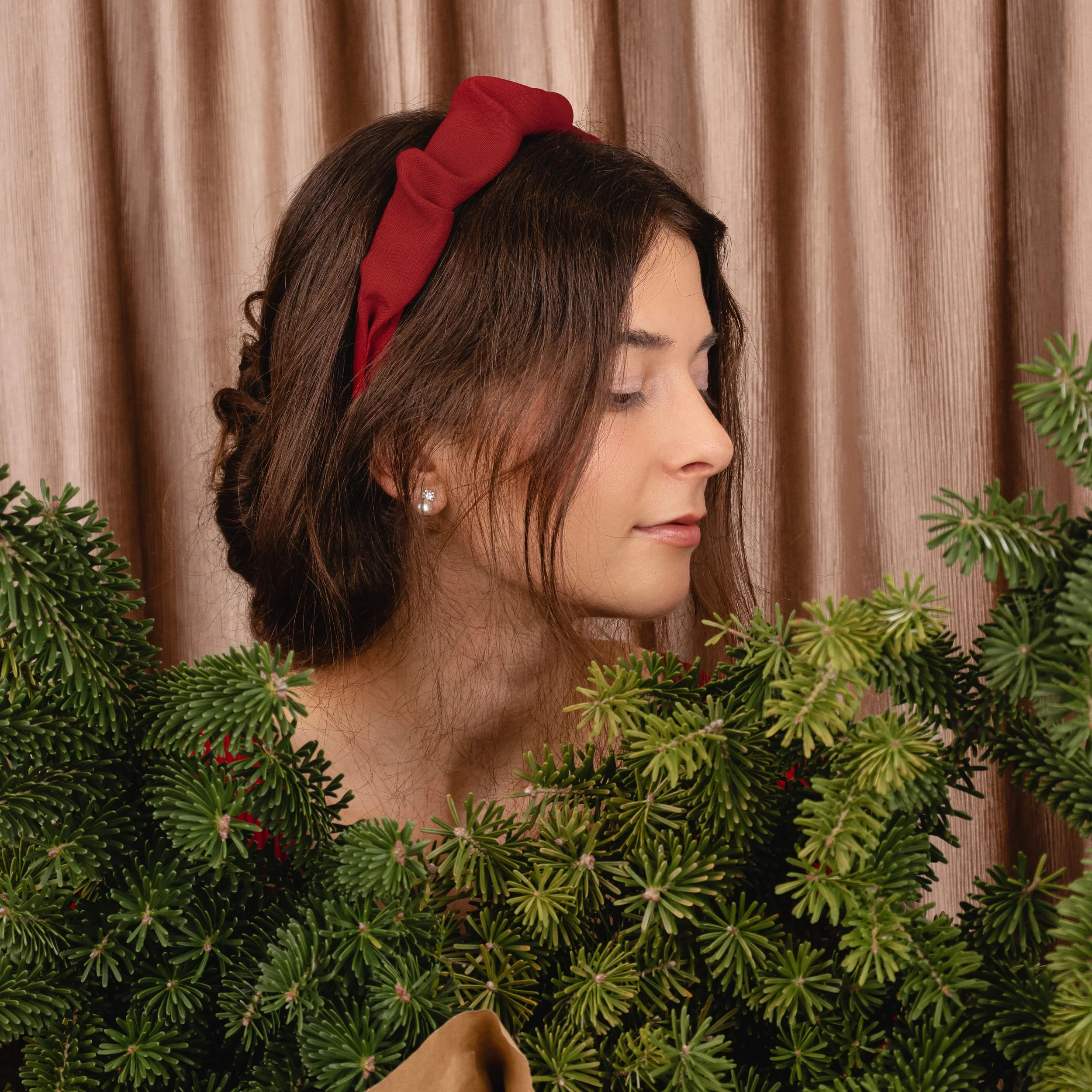 Crimson Ruffle Headband