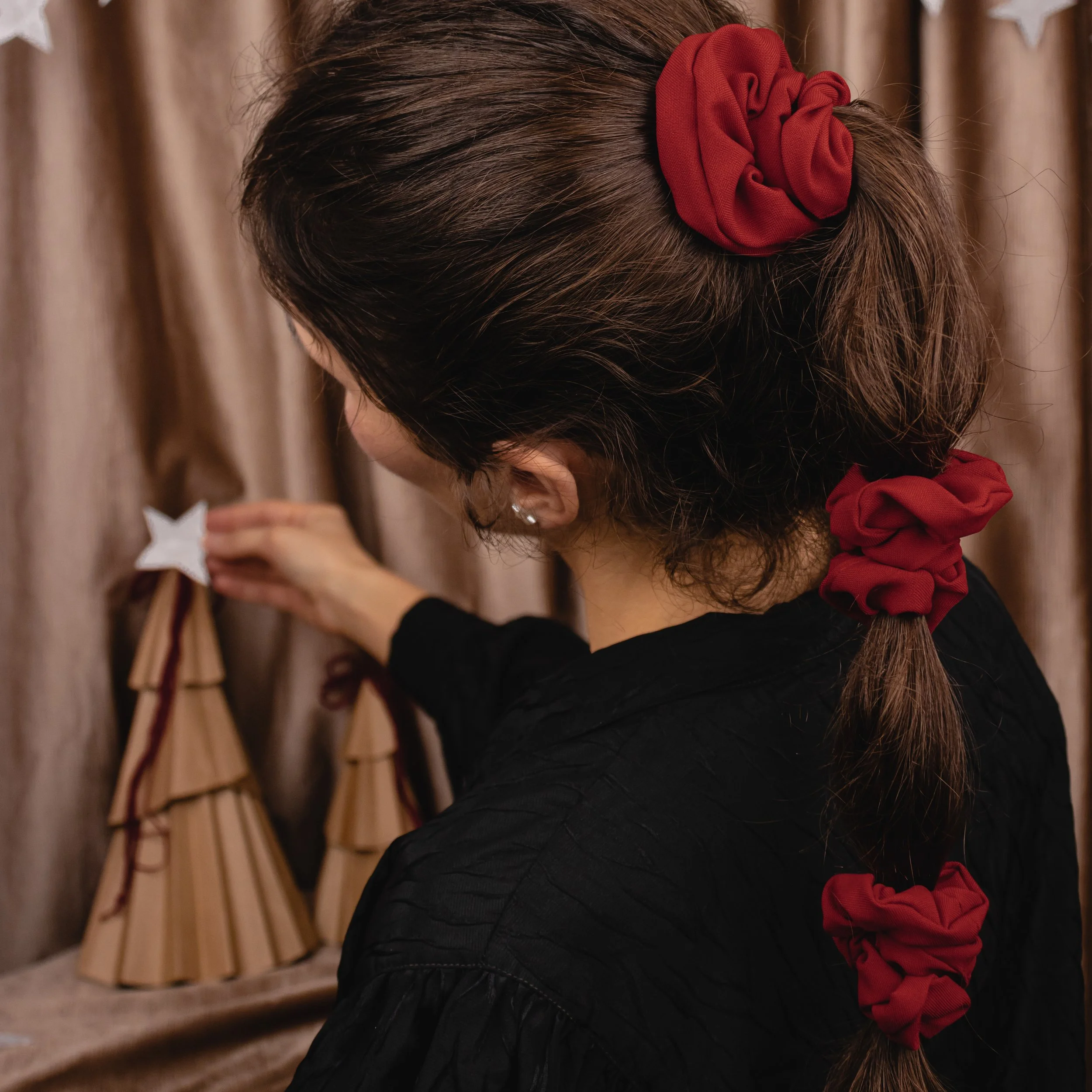 Crimson Theatre Scrunchie