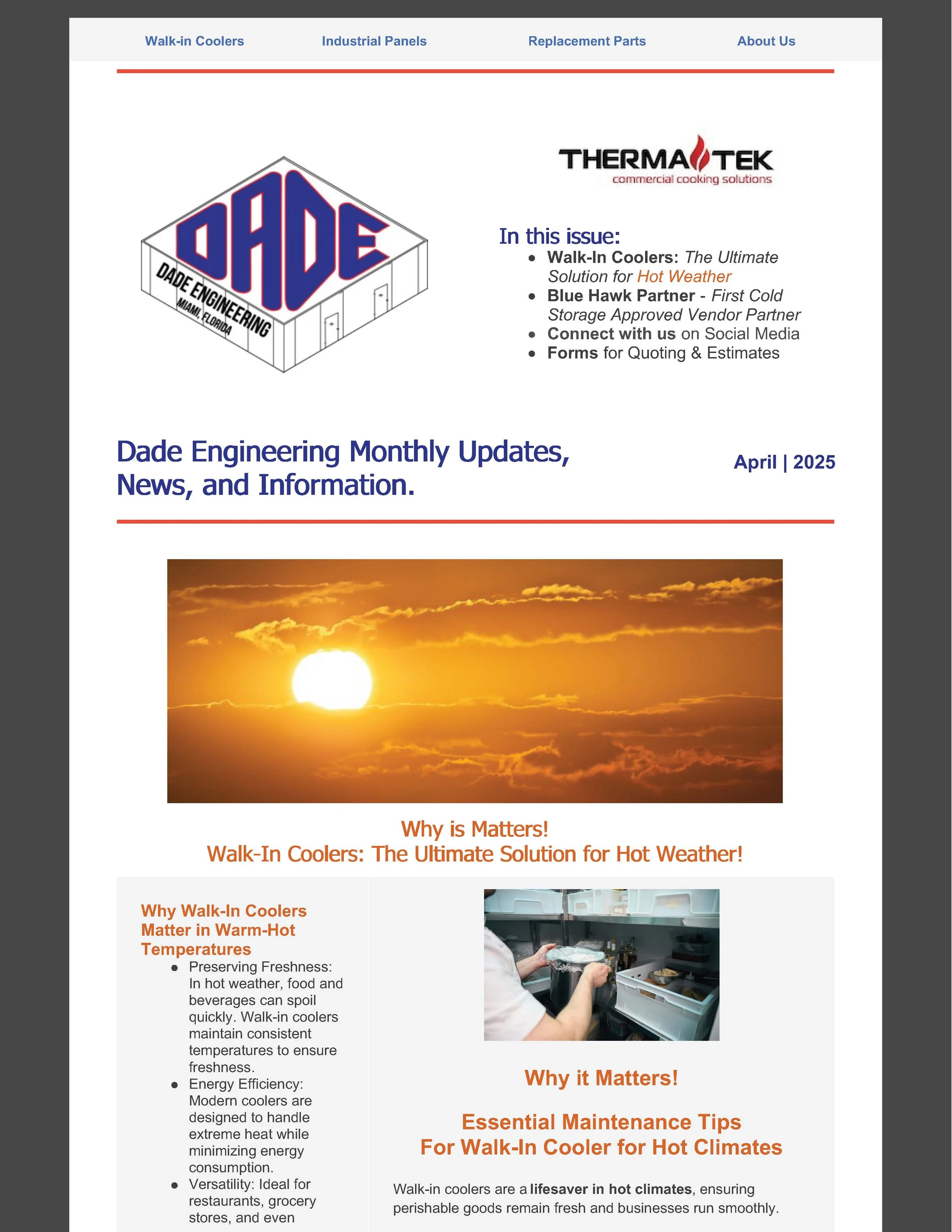 Walk-Ins for Hot Weather