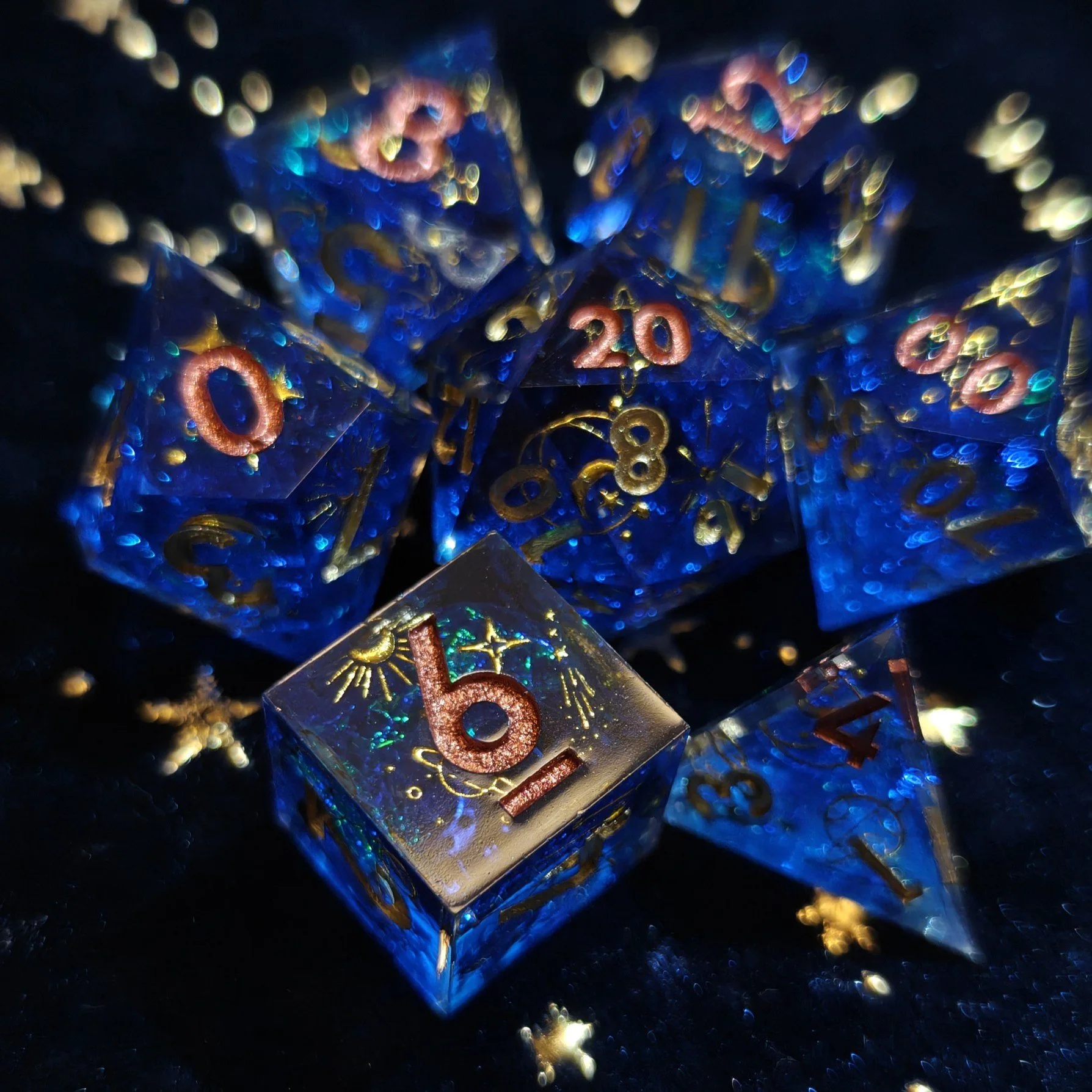 Astronomy | Sharp-Edged Dice Set