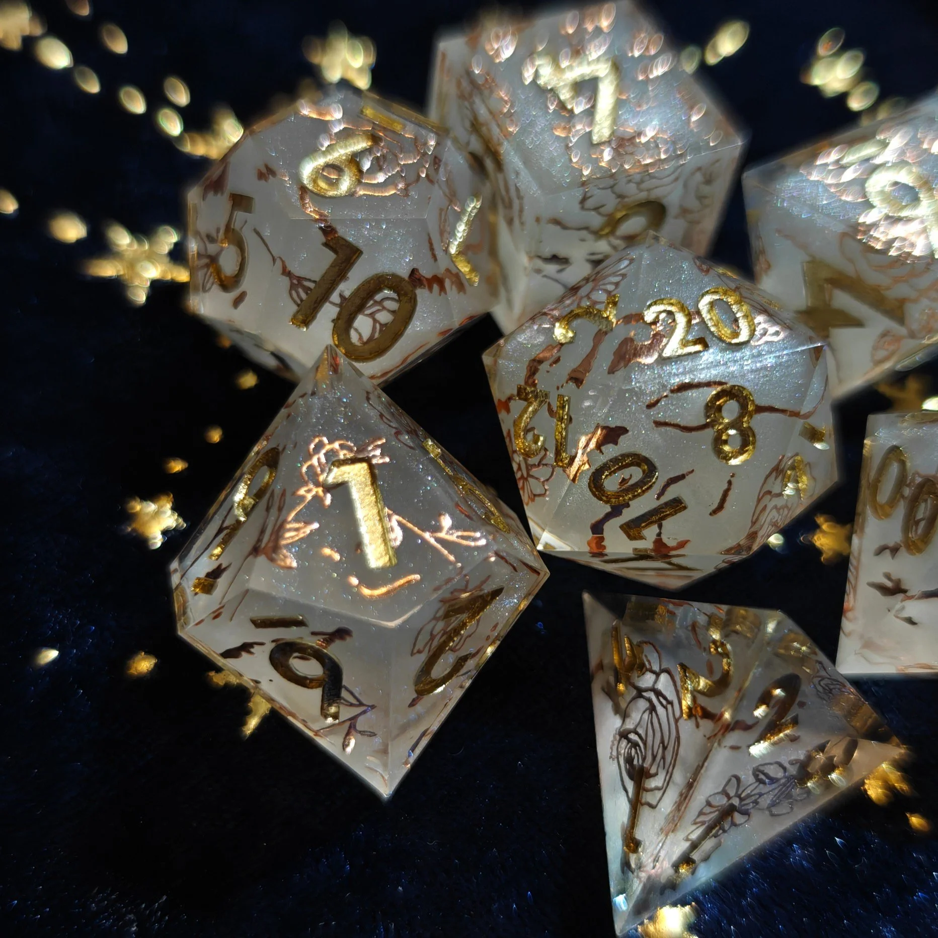 Divine Grace | Sharp-Edged Dice Set