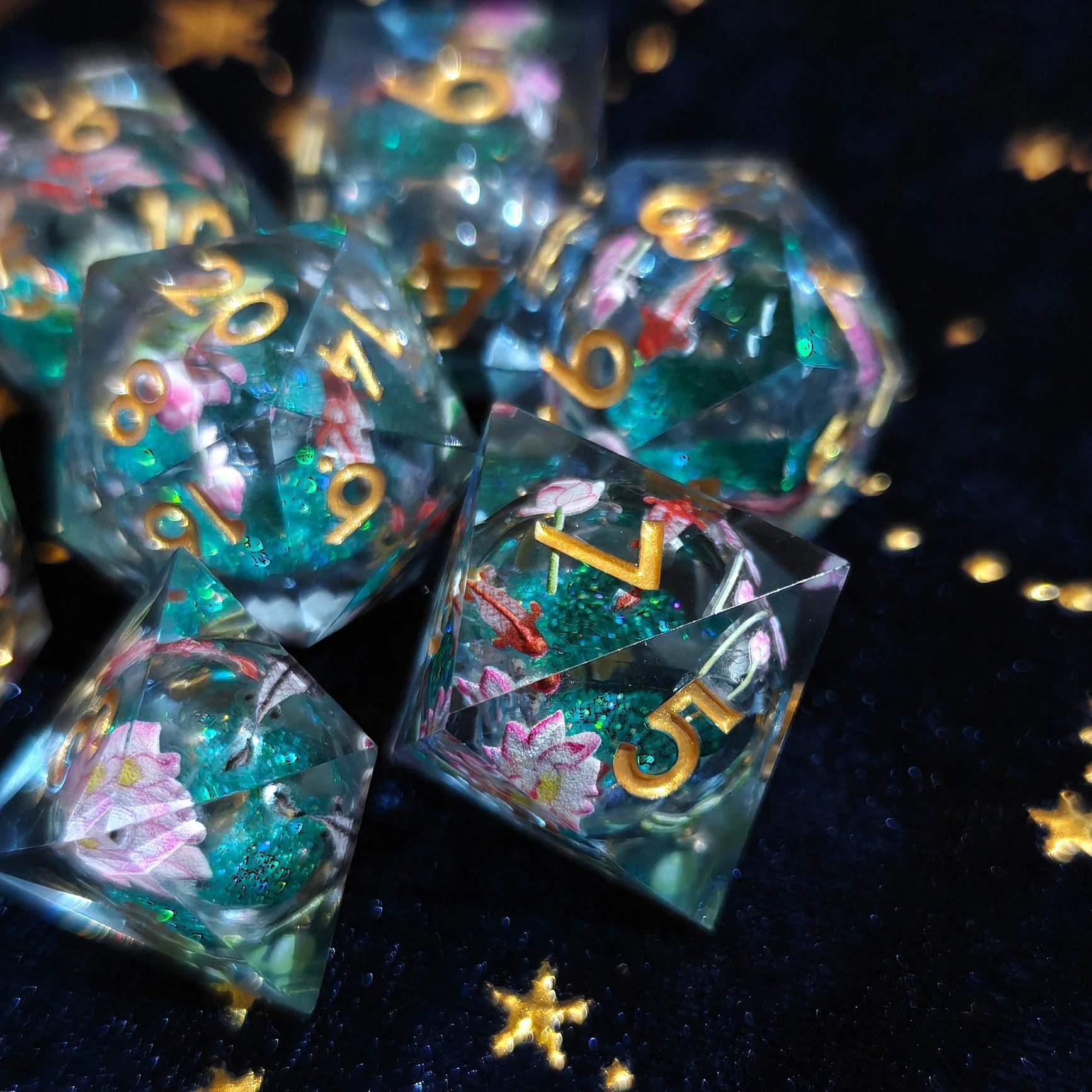 Koi Pond | Liquid Core Dice Set